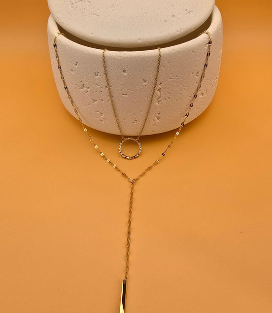 Collier long Maé doré