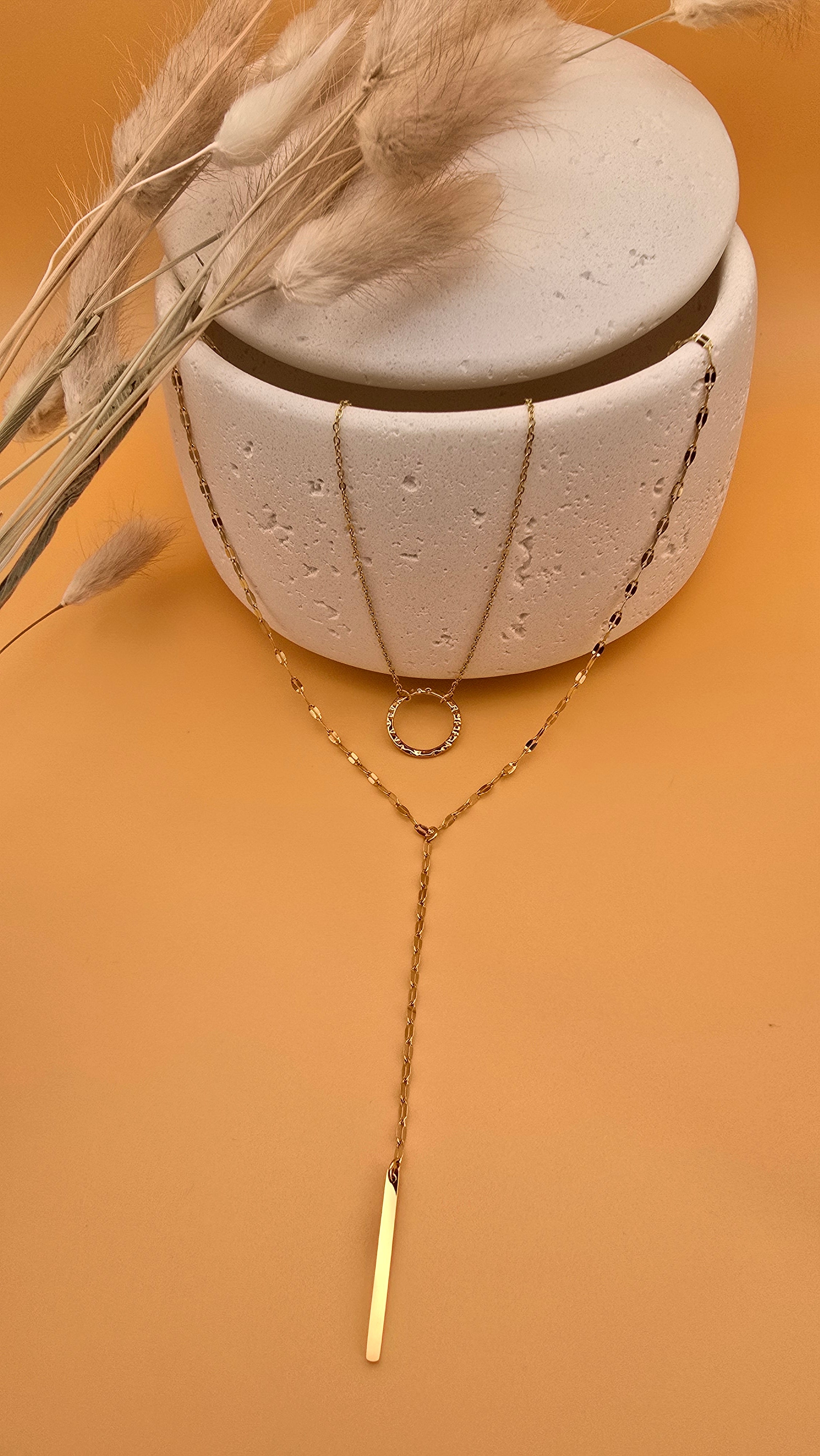 Collier long Maé doré