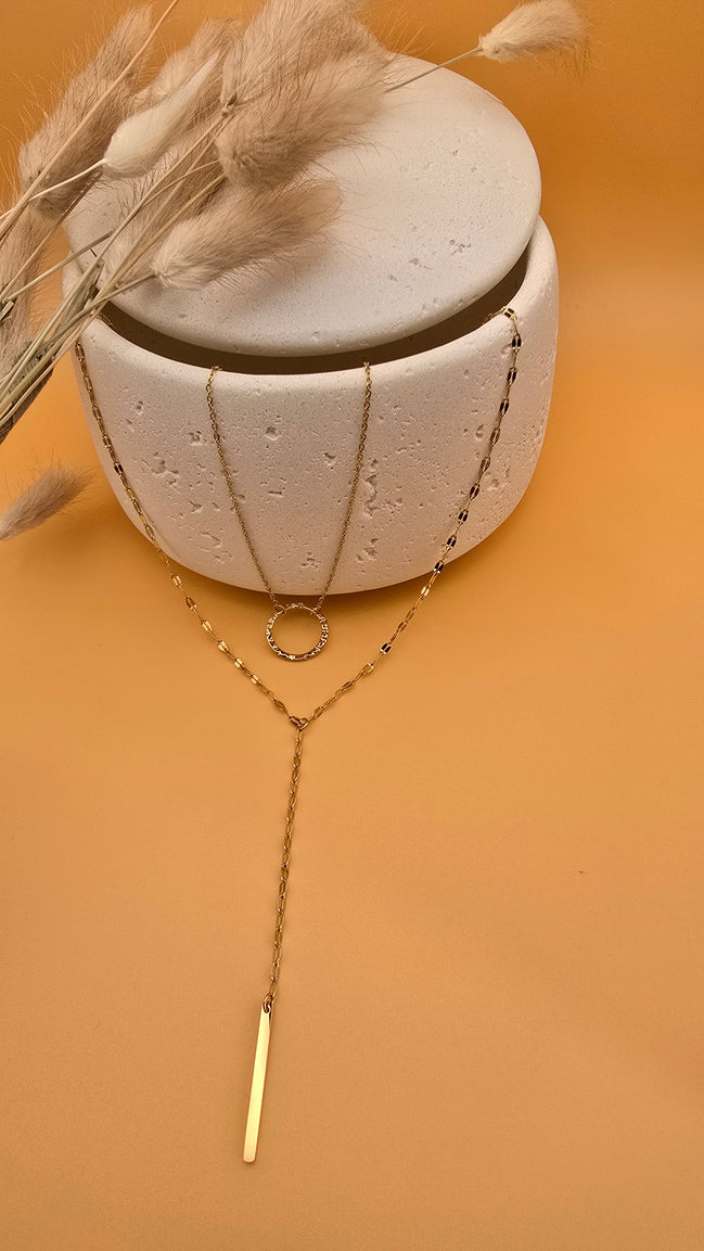 Collier long Maé doré