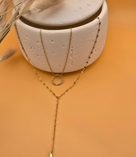 Collier long Maé doré