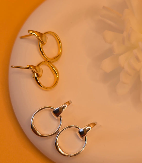 Boucles d'oreilles Loréna dorées