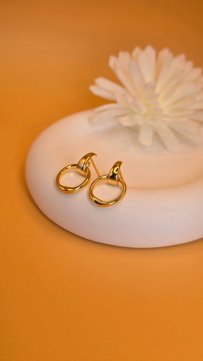 Boucles d'oreilles Loréna dorées