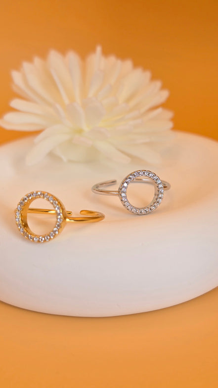 Bague Jade argentée