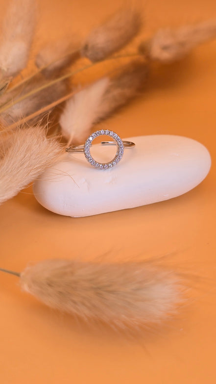 Bague Jade argentée