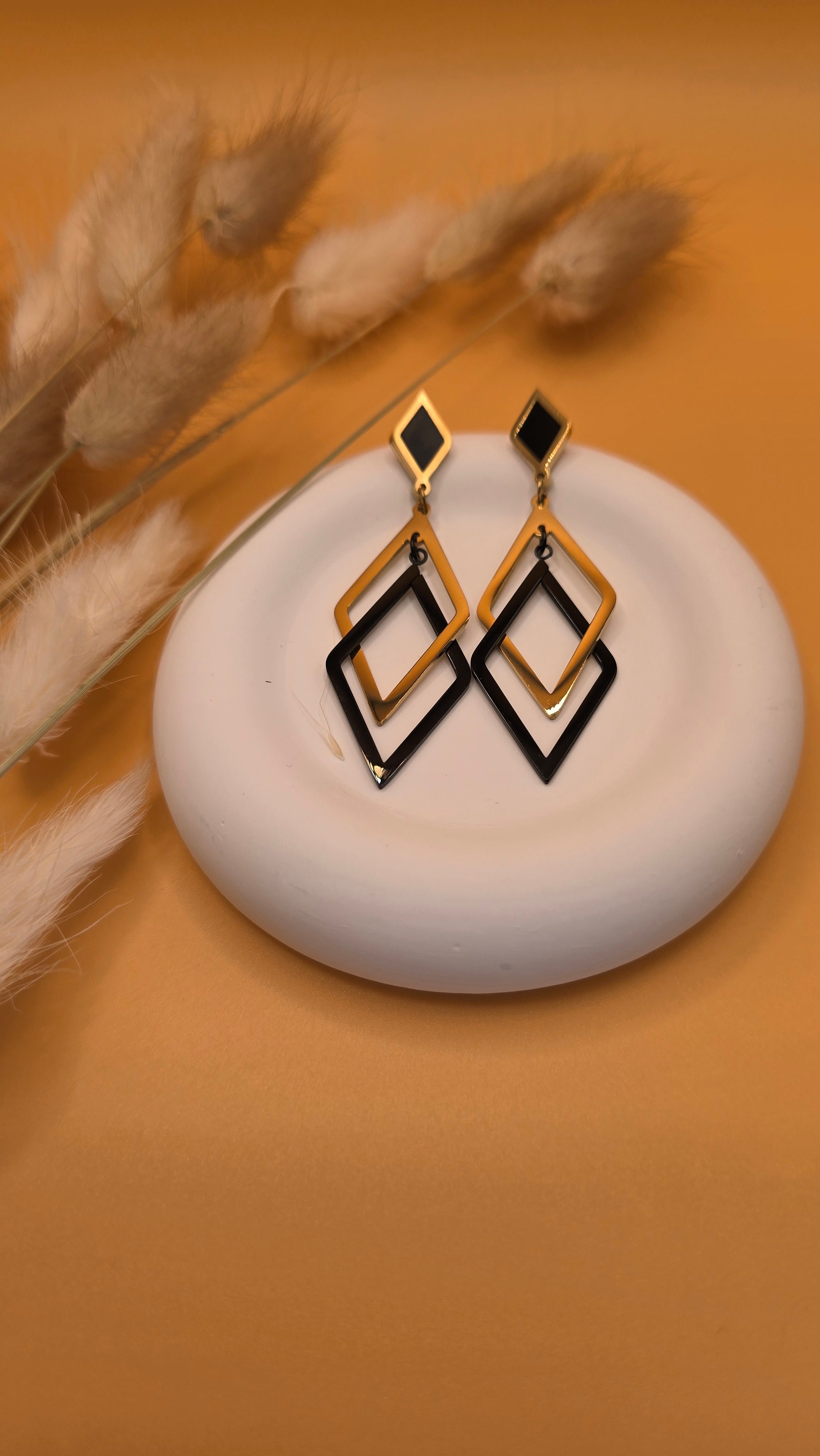 Boucles d'oreilles élégance géométriques