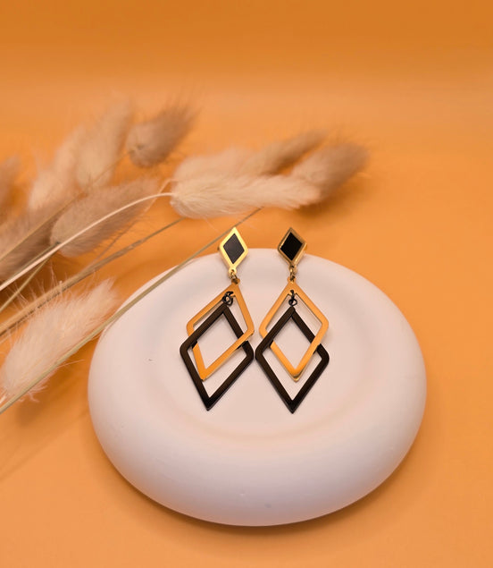 Boucles d'oreilles élégance géométriques