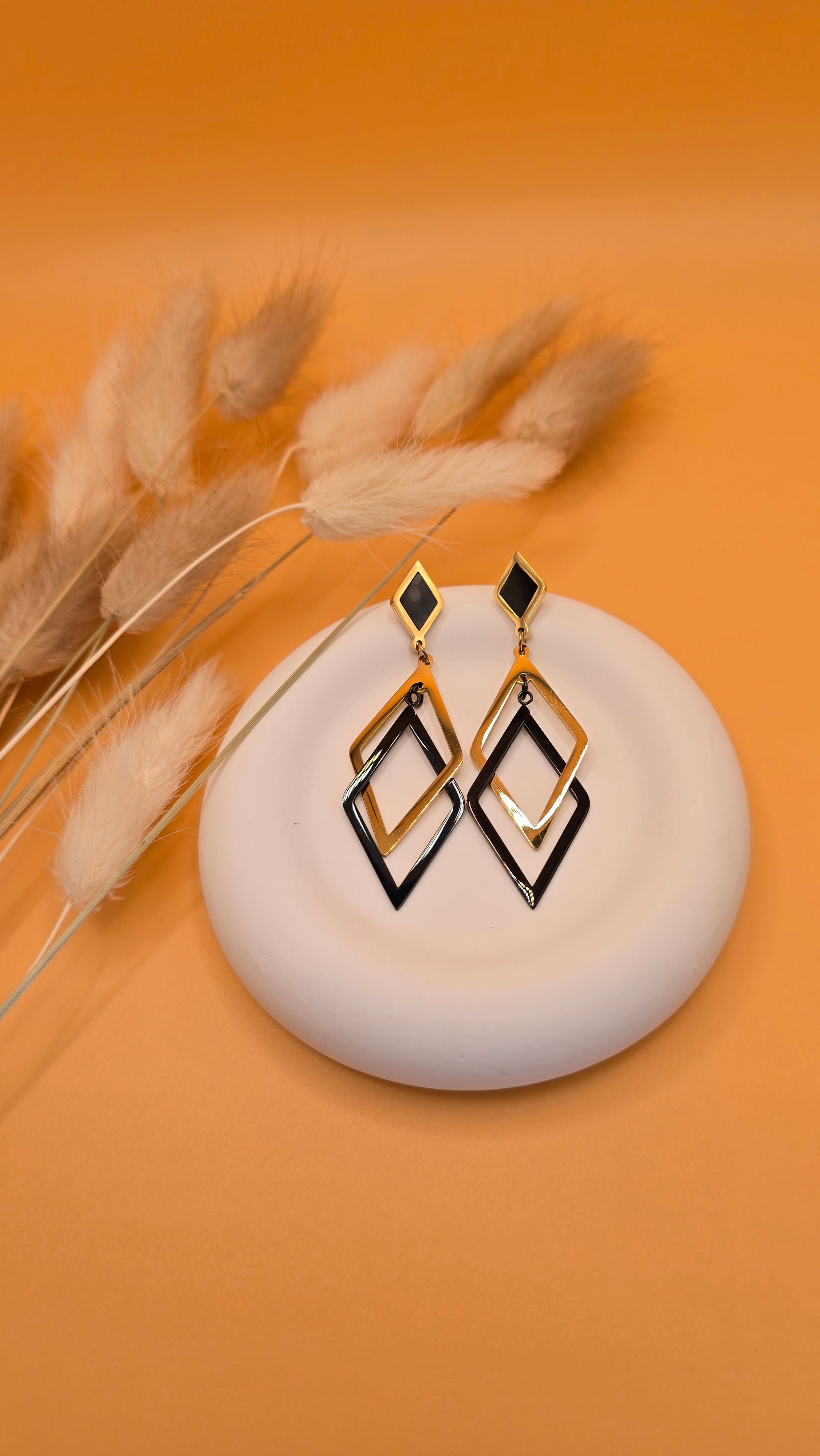 Boucles d'oreilles élégance géométriques