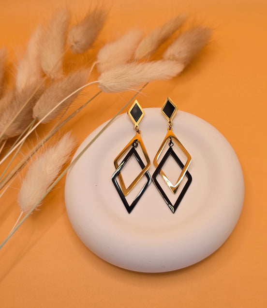 Boucles d'oreilles élégance géométriques