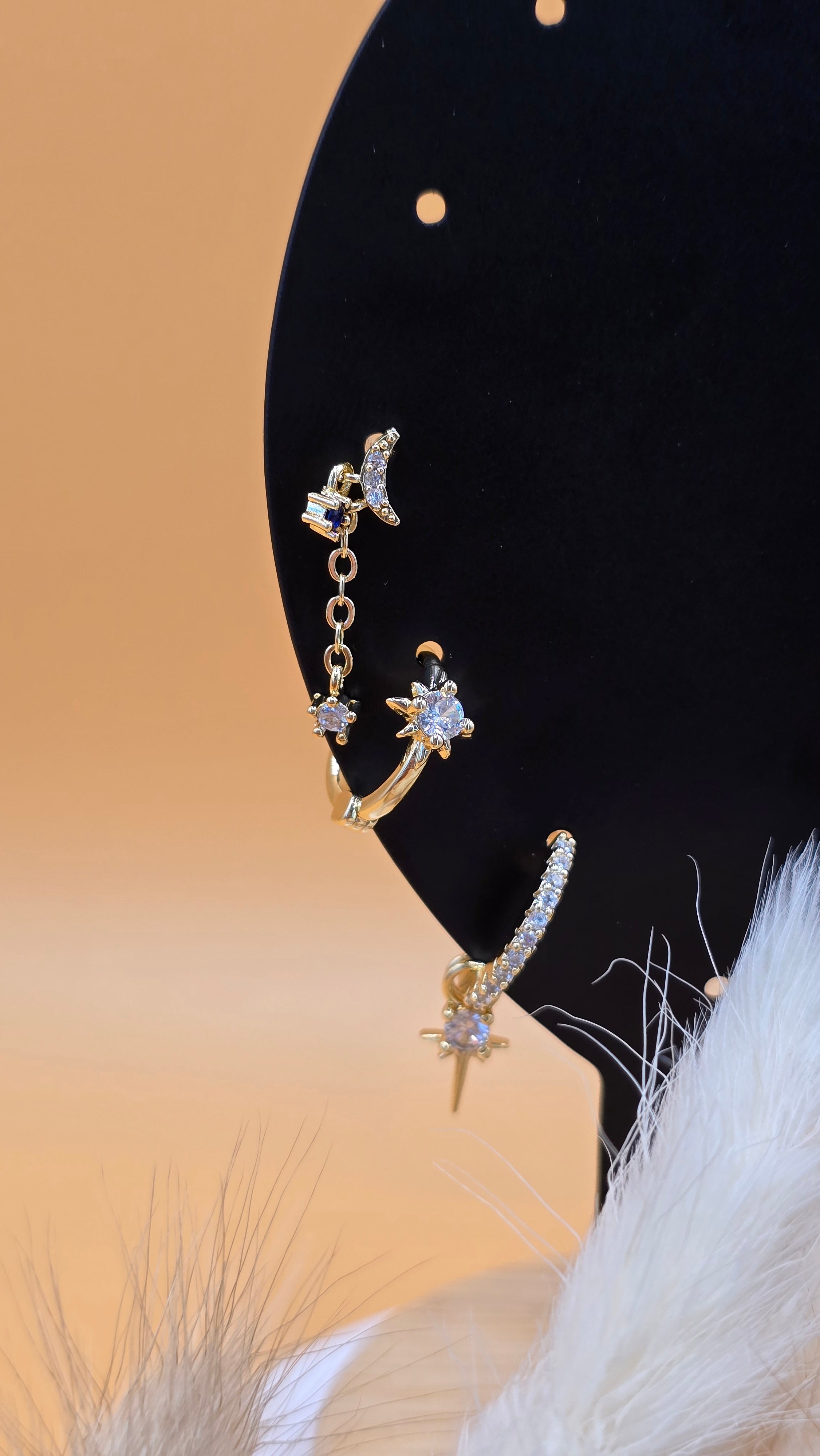 Boucles d'oreilles Léna dorées