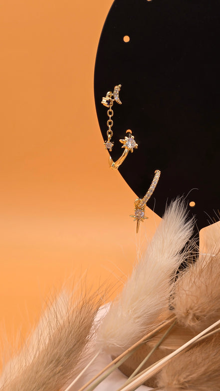 Boucles d'oreilles Léna dorées