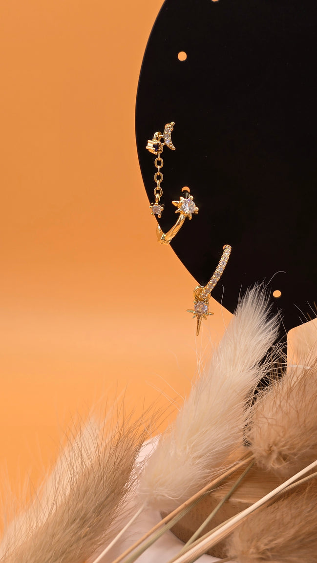 Boucles d'oreilles Léna dorées