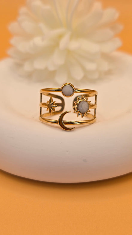 Bague Thaïs blanche