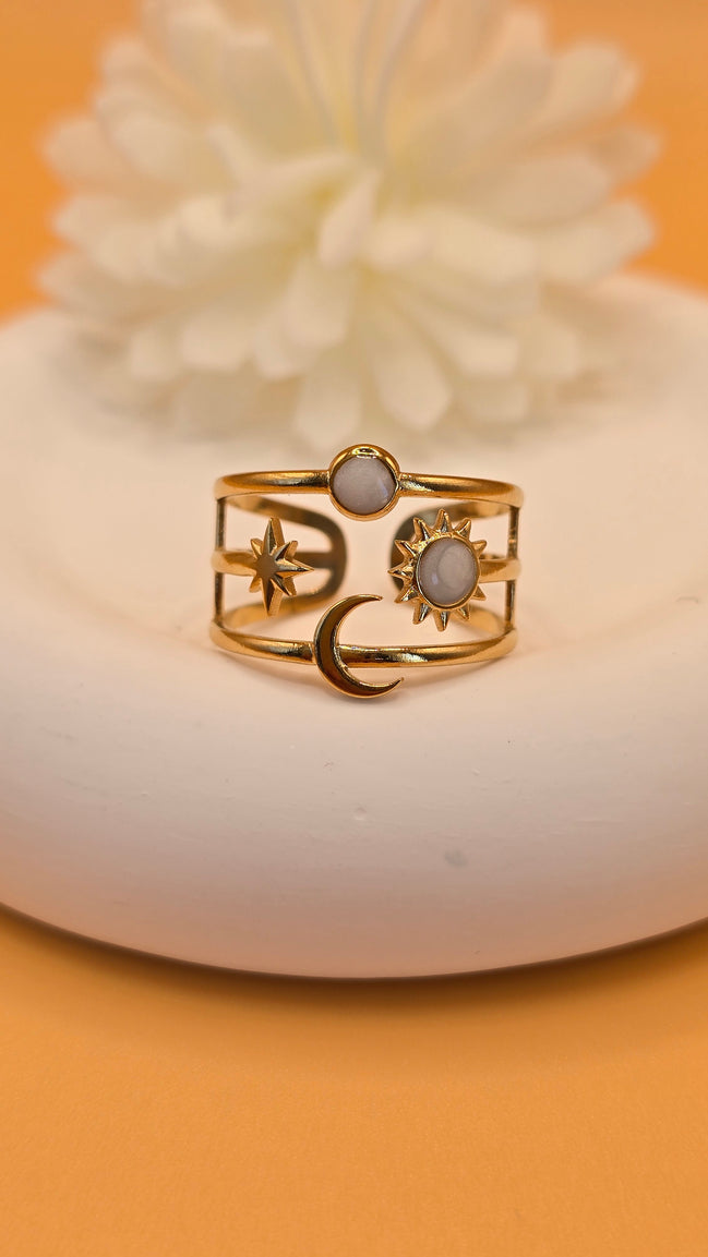 Bague Thaïs blanche