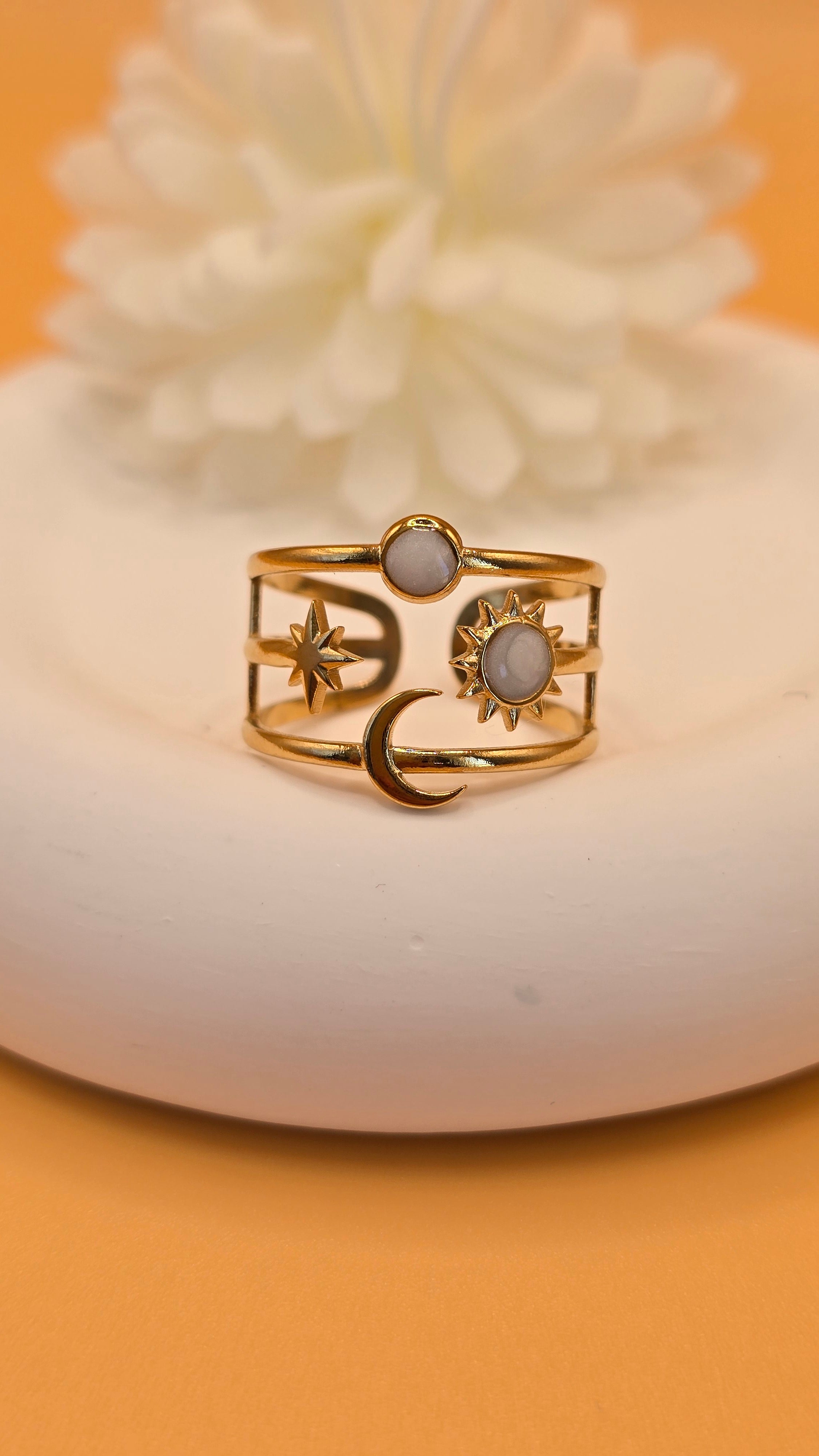 Bague Thaïs blanche