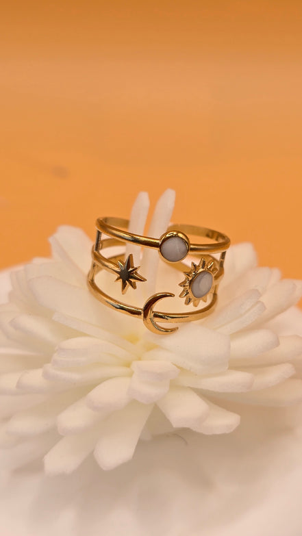 Bague Thaïs blanche