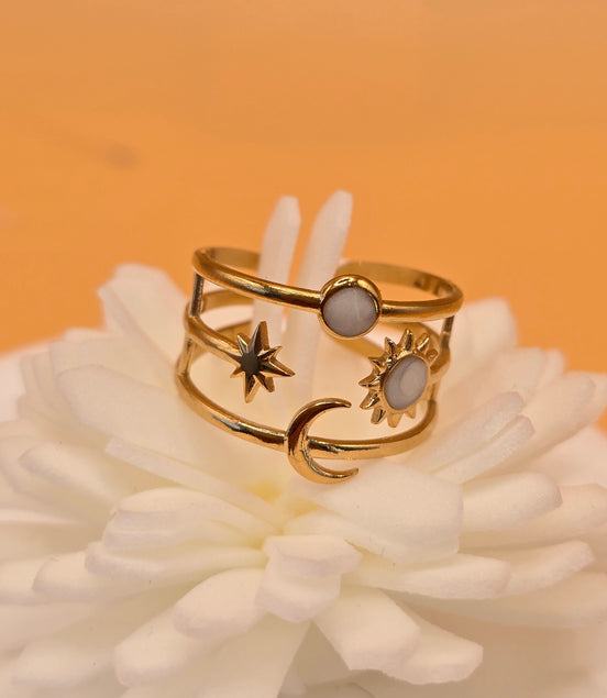 Bague Thaïs blanche