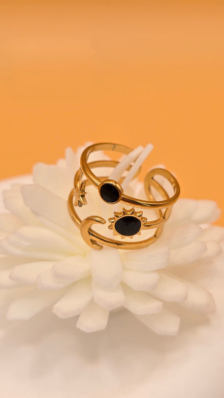 Bague Thaïs noire