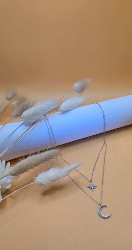 Colliers Elvira argentés