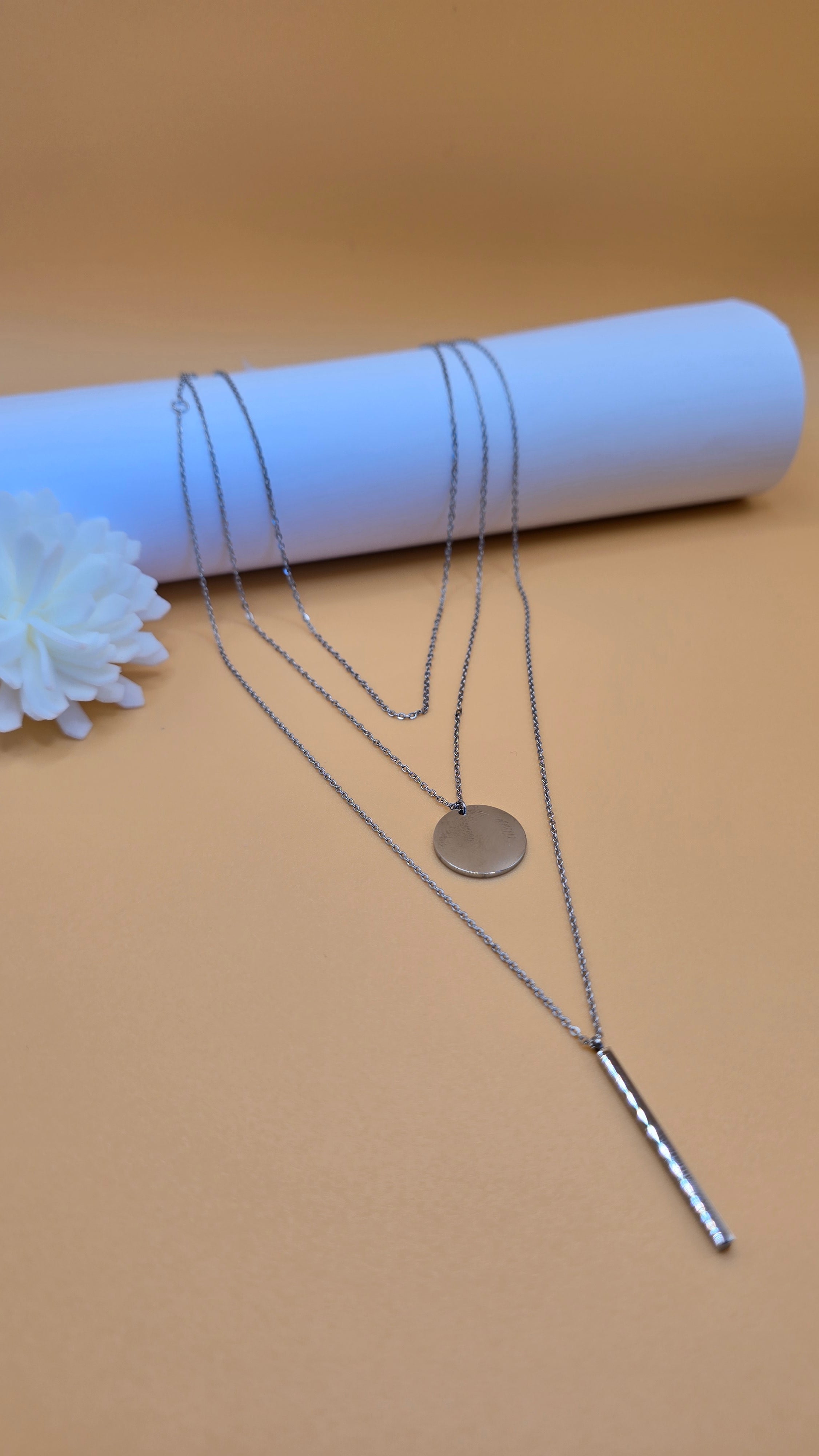 Colliers Soléa argentés