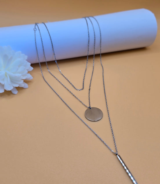 Colliers Soléa argentés