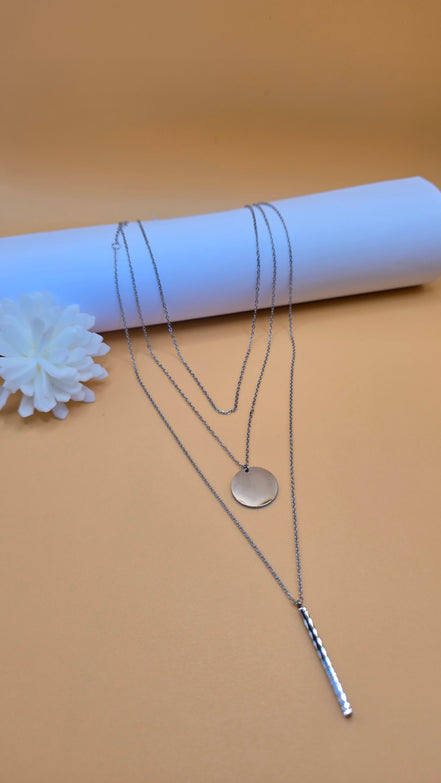 Colliers Soléa argentés