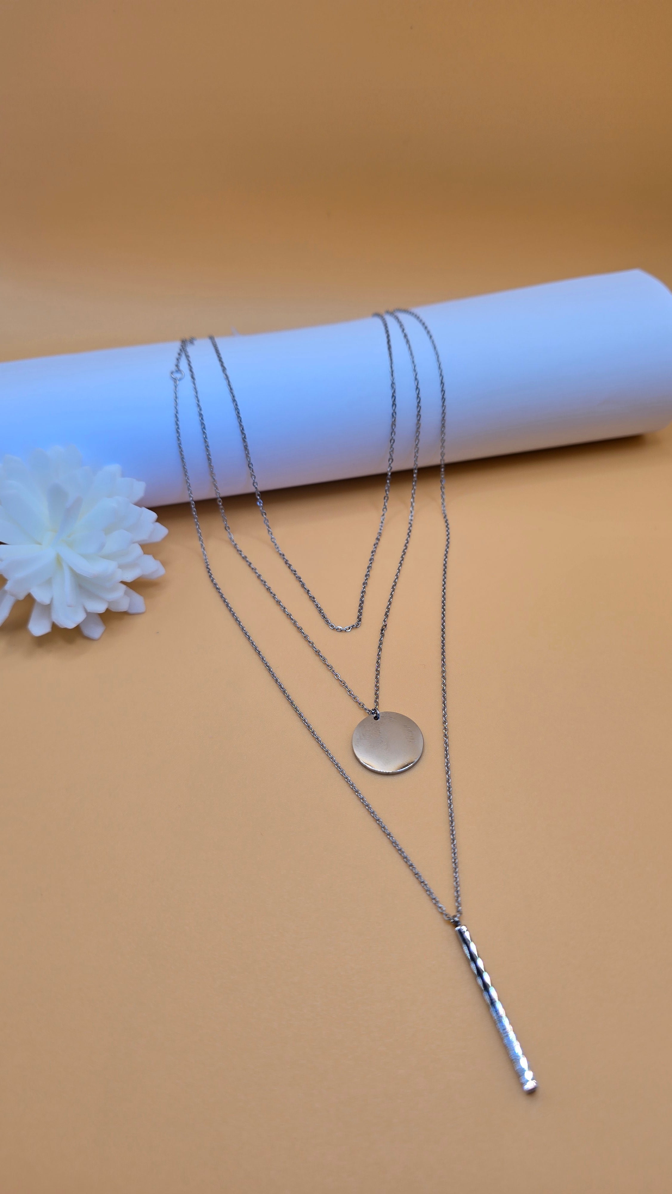 Colliers Soléa argentés