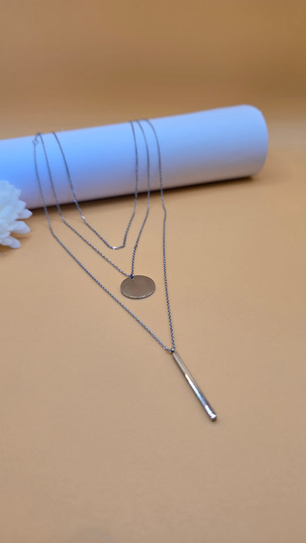 Colliers Soléa argentés