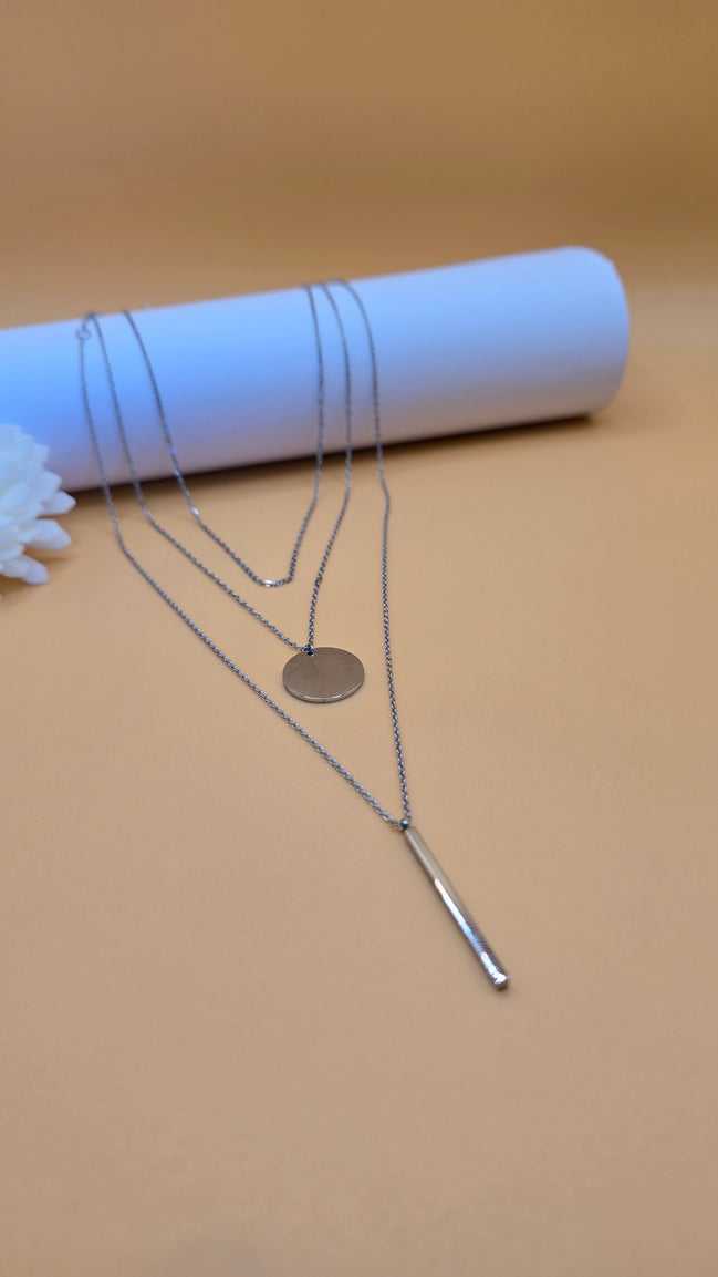 Colliers Soléa argentés