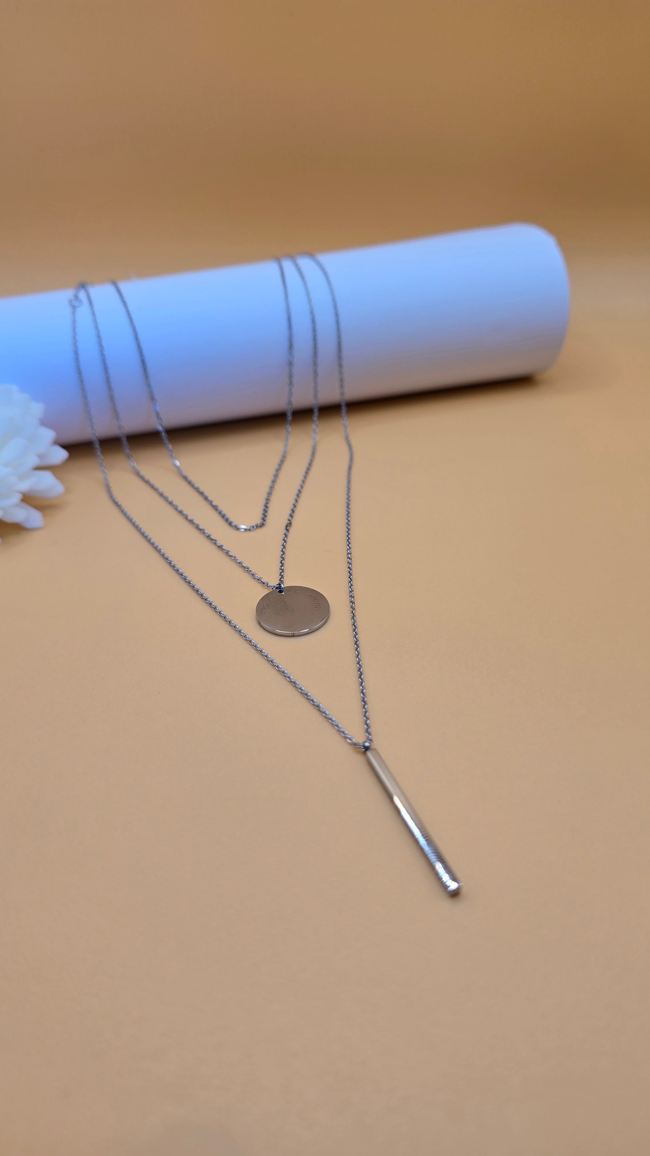 Colliers Soléa argentés