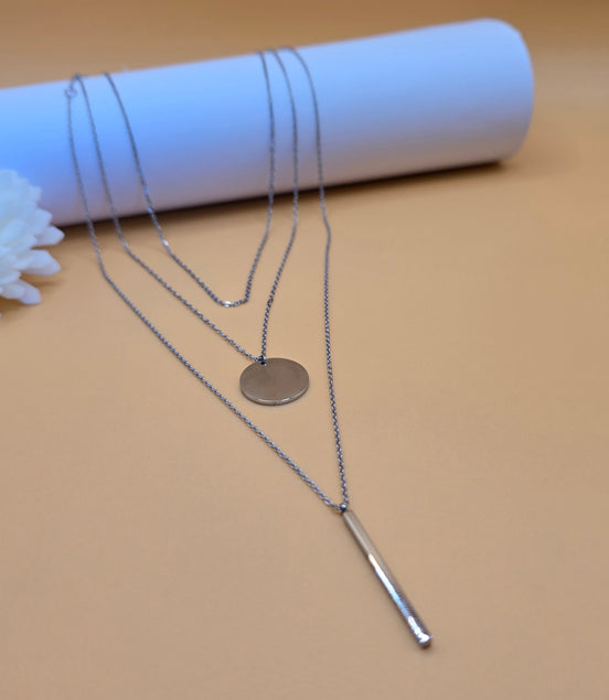 Colliers Soléa argentés