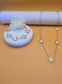 Parure collier et bracelet sucre blanc