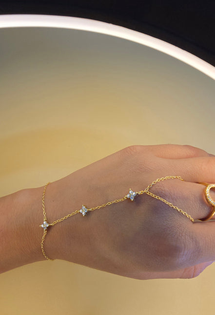 Bracelet bague Célia