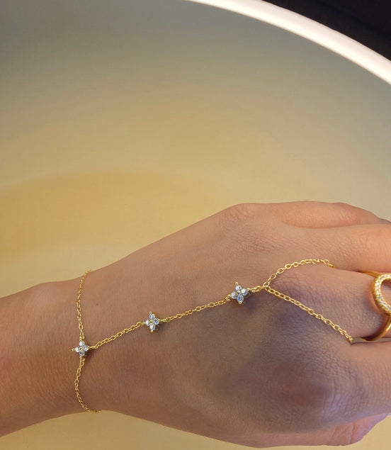 Bracelet bague Célia