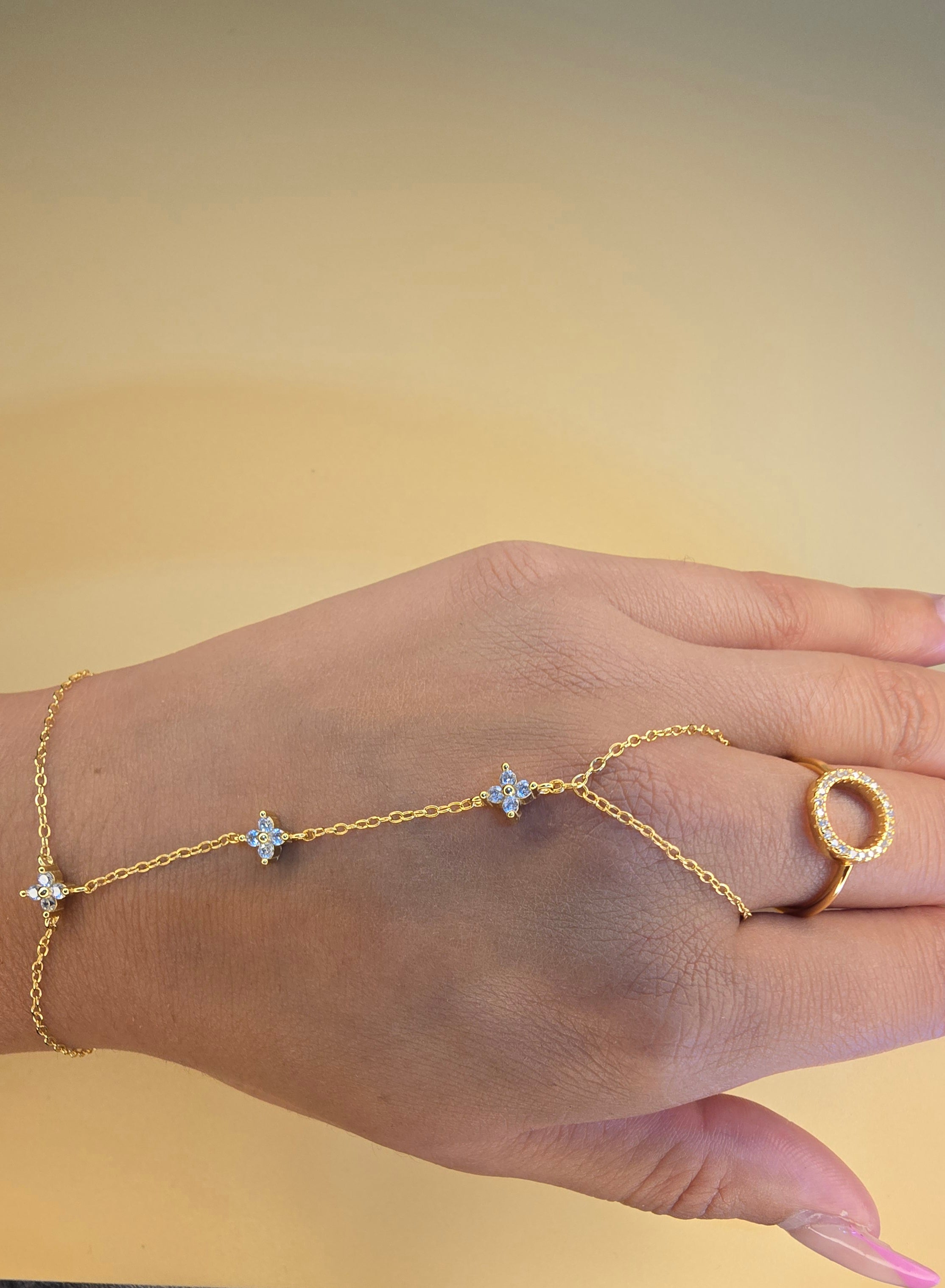 Bracelet bague Célia