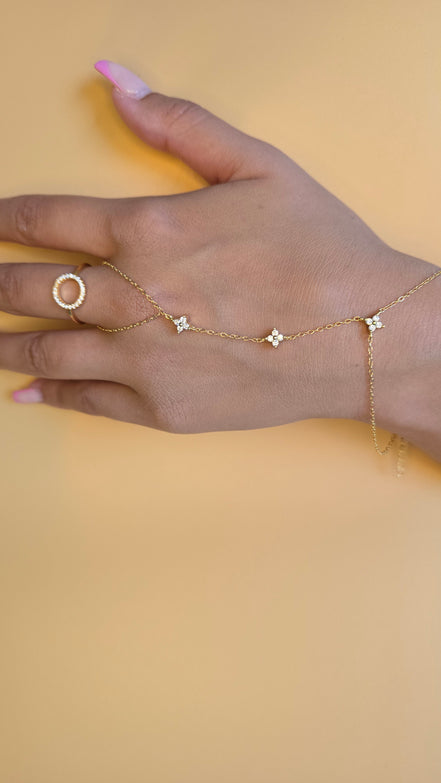 Bracelet bague Célia