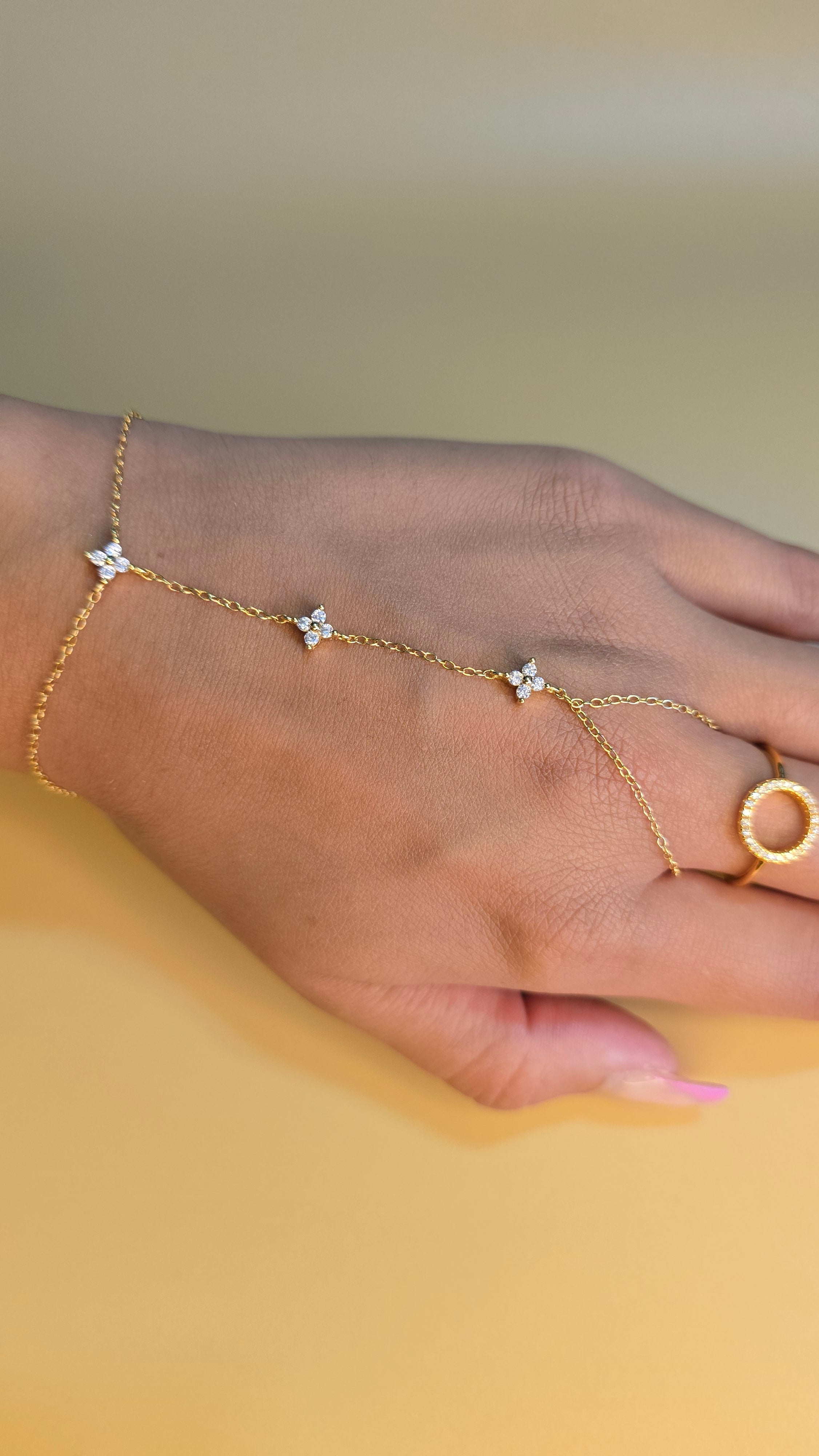 Bracelet bague Célia