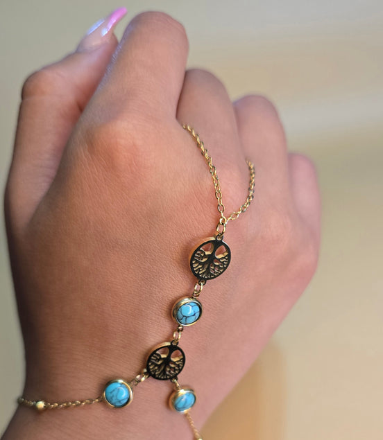 Bracelet bague arbre de vie