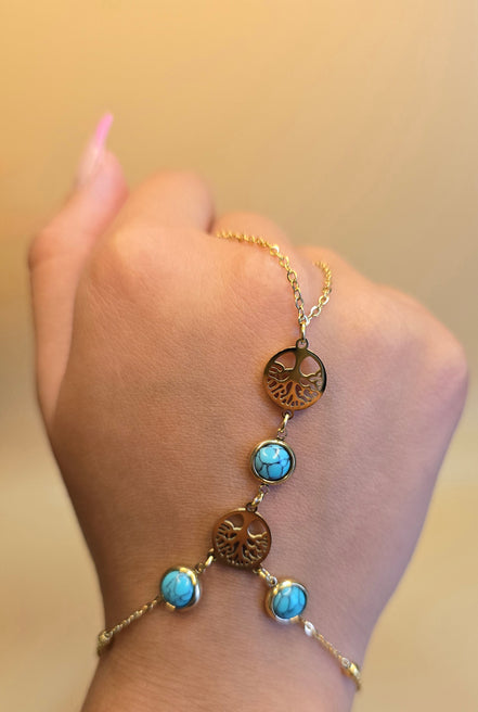 Bracelet bague arbre de vie