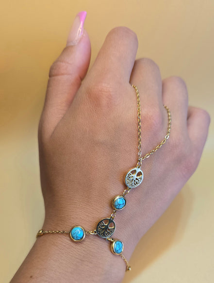 Bracelet bague arbre de vie