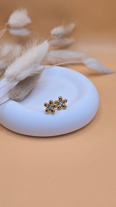 Boucles d'oreilles dorées Ava