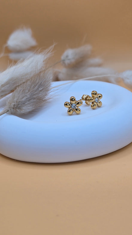 Boucles d'oreilles dorées Ava