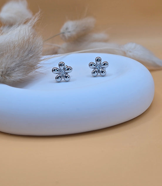 Boucles d'oreilles argentées Ava