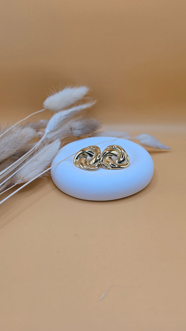 Boucles d'oreilles dorées Maud