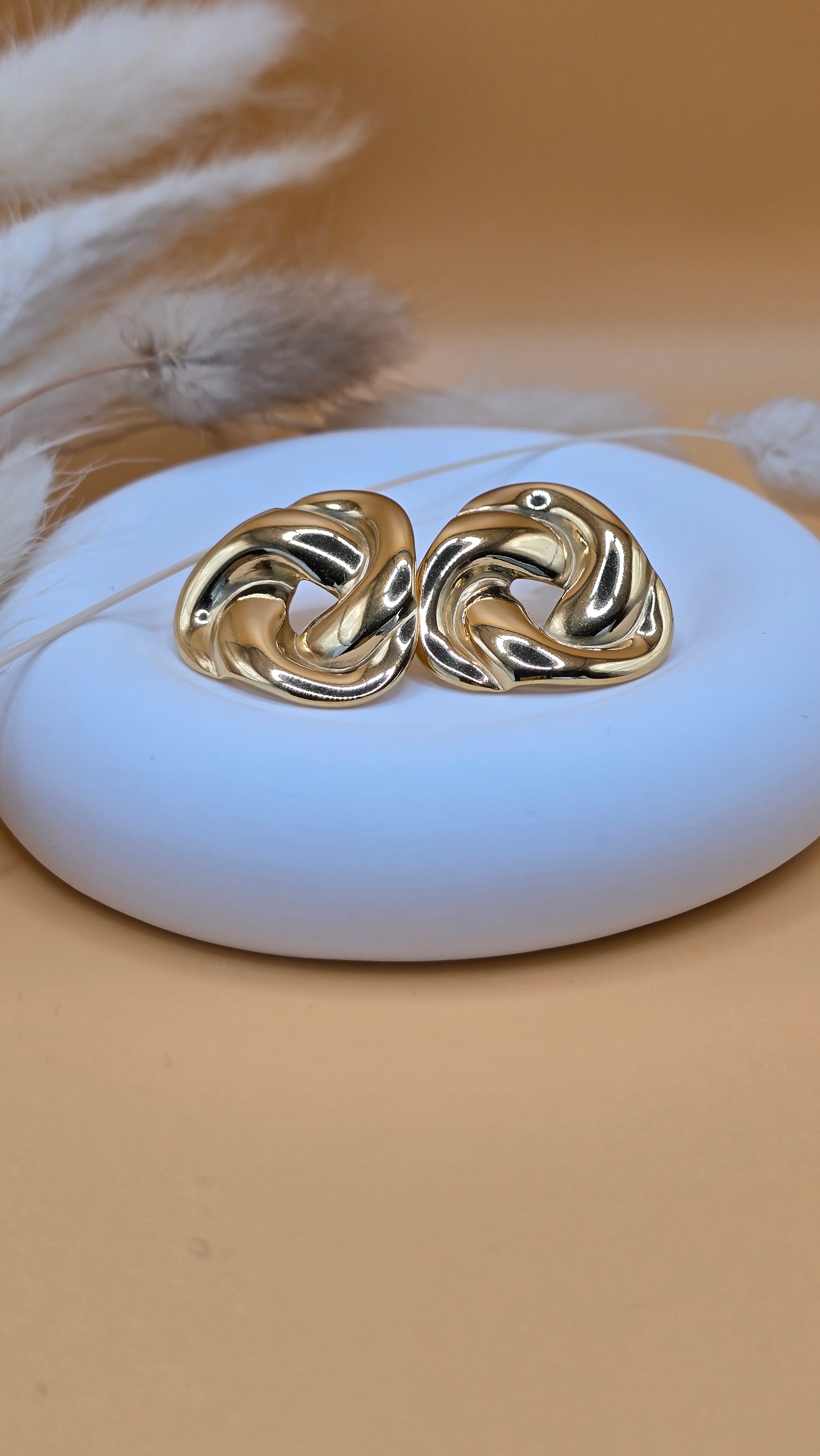 Boucles d'oreilles dorées Maud