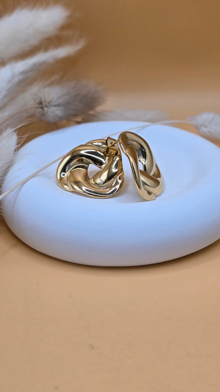 Boucles d'oreilles dorées Maud