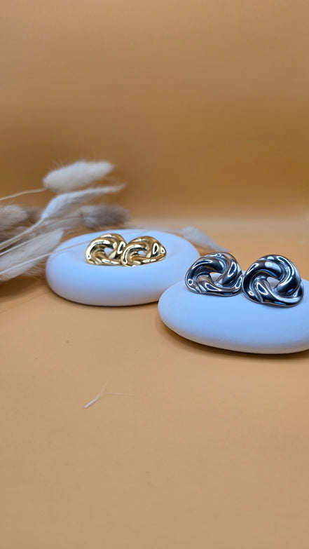 Boucles d'oreilles argentées Maud