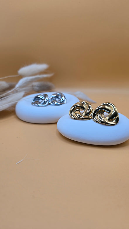 Boucles d'oreilles dorées Maud