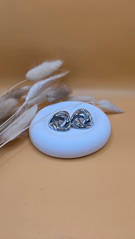 Boucles d'oreilles argentées Maud