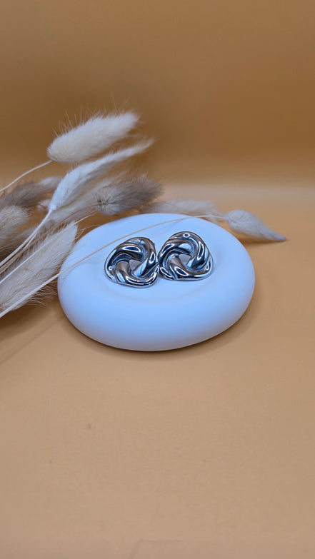 Boucles d'oreilles argentées Maud