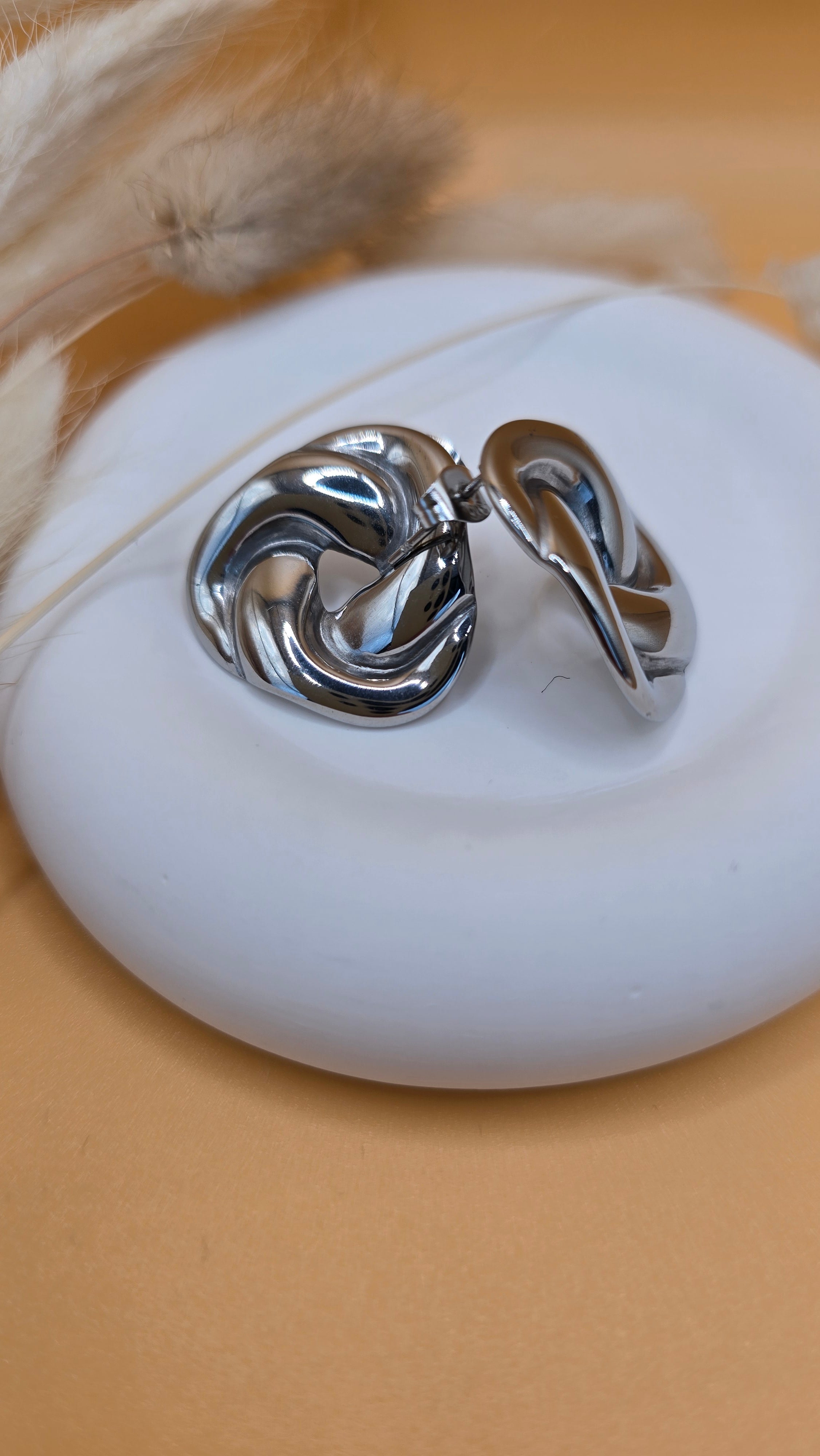 Boucles d'oreilles argentées Maud